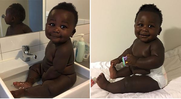 Young Mother Celebrates Her Adorable Baby With the Most Gorgeous Black Skin