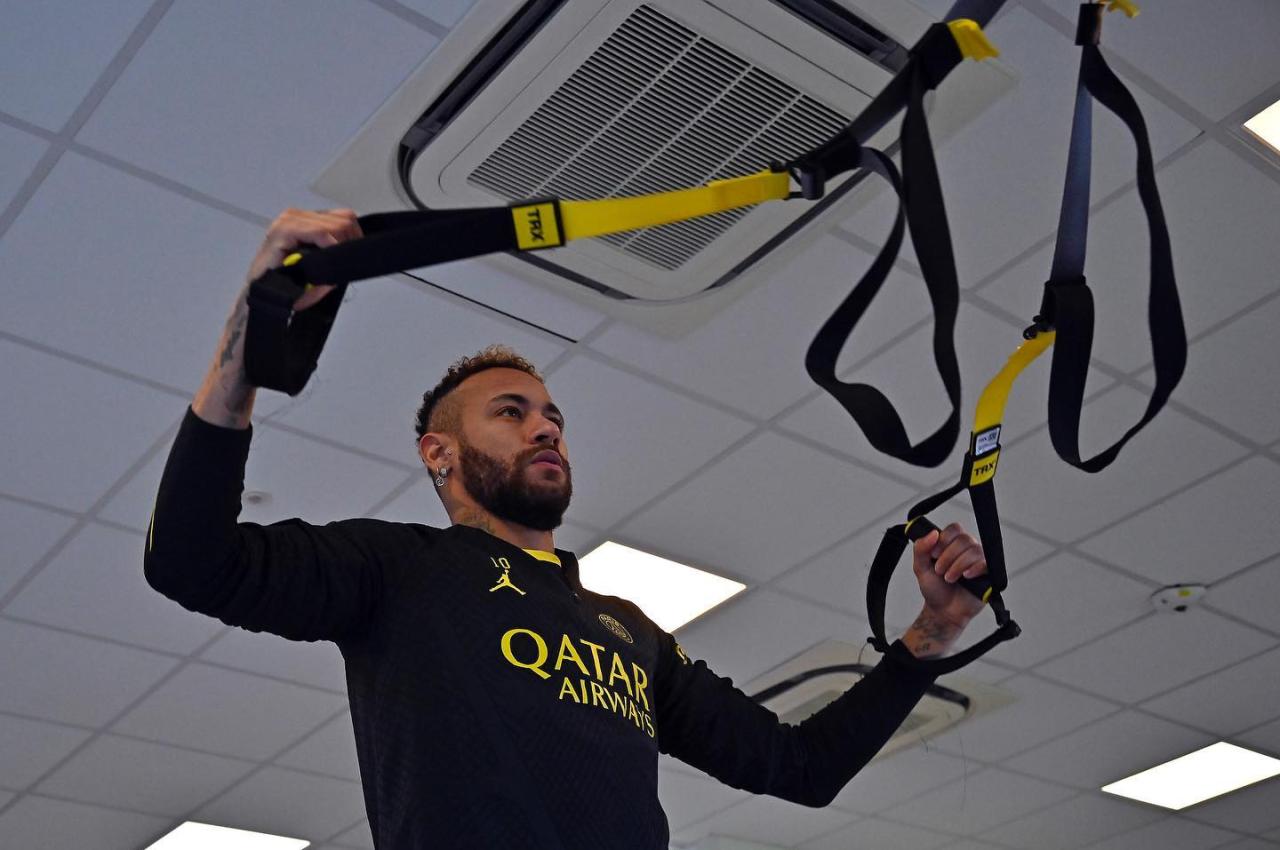 Neymar training, PSG