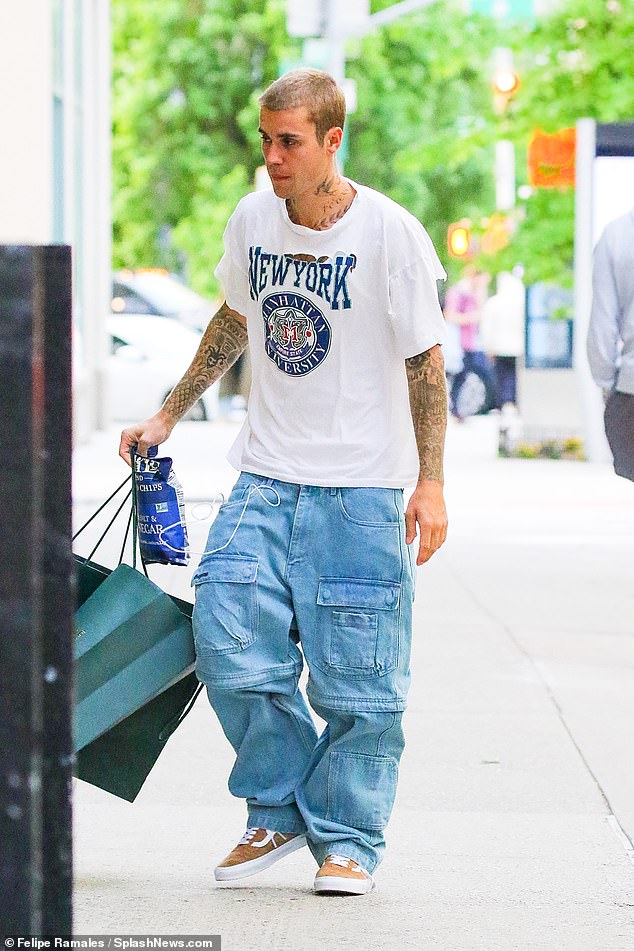 Snack time: He treated himself to a bag of kettle chips