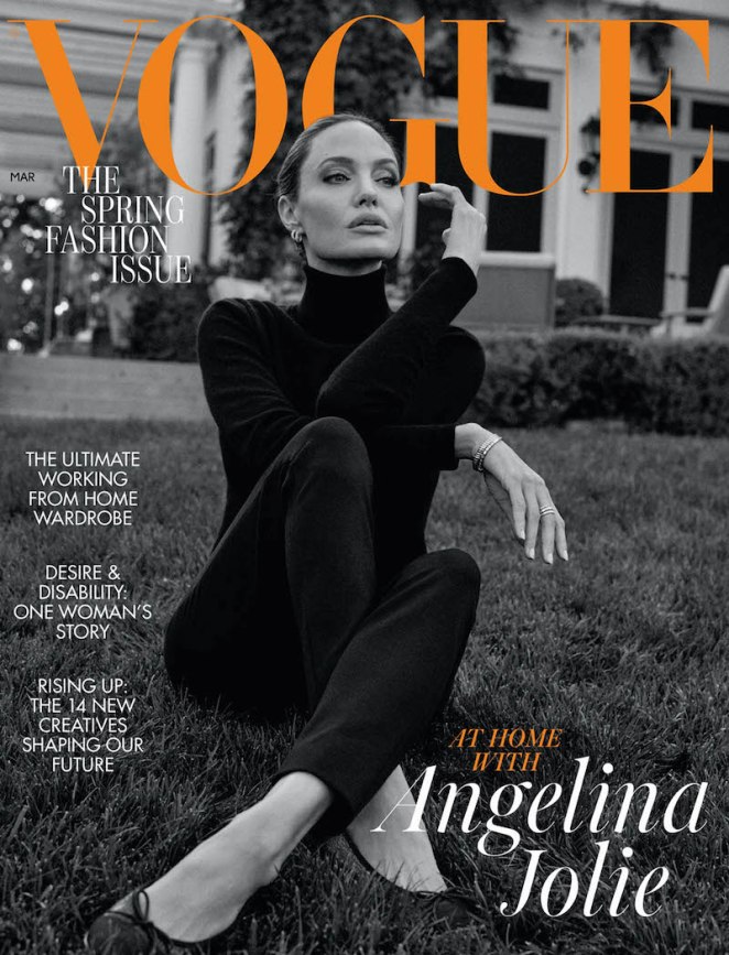 BRITISH VOGUE Angelina Jolie by Craig McDean. Edward Enninful, March 2021, www.imageamplified.com, Image Amplified2