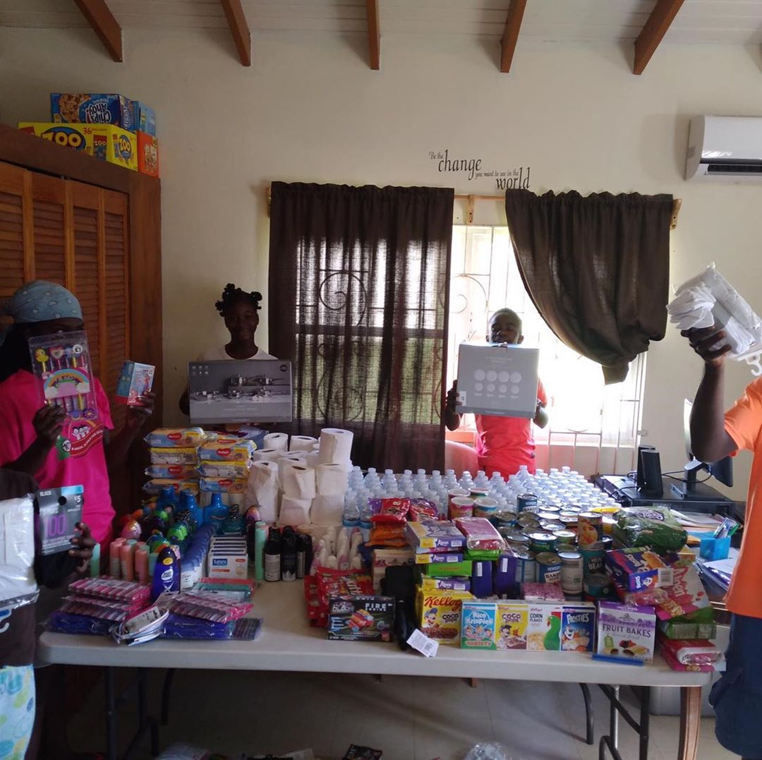  The festive boxed items included cereal bars, toilet paper and wet wipes