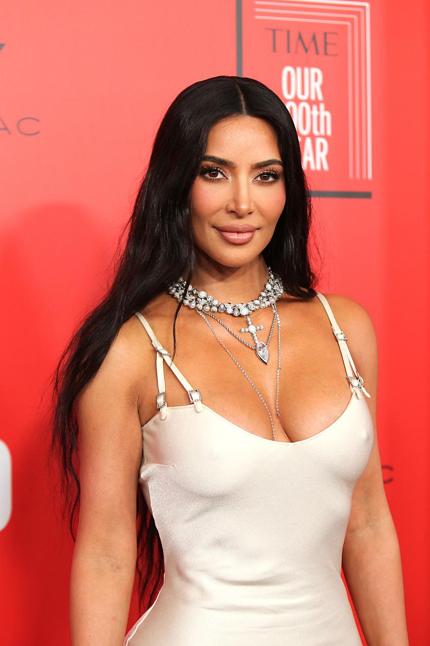 Kim has been accused of changing her face with surgery in recent months