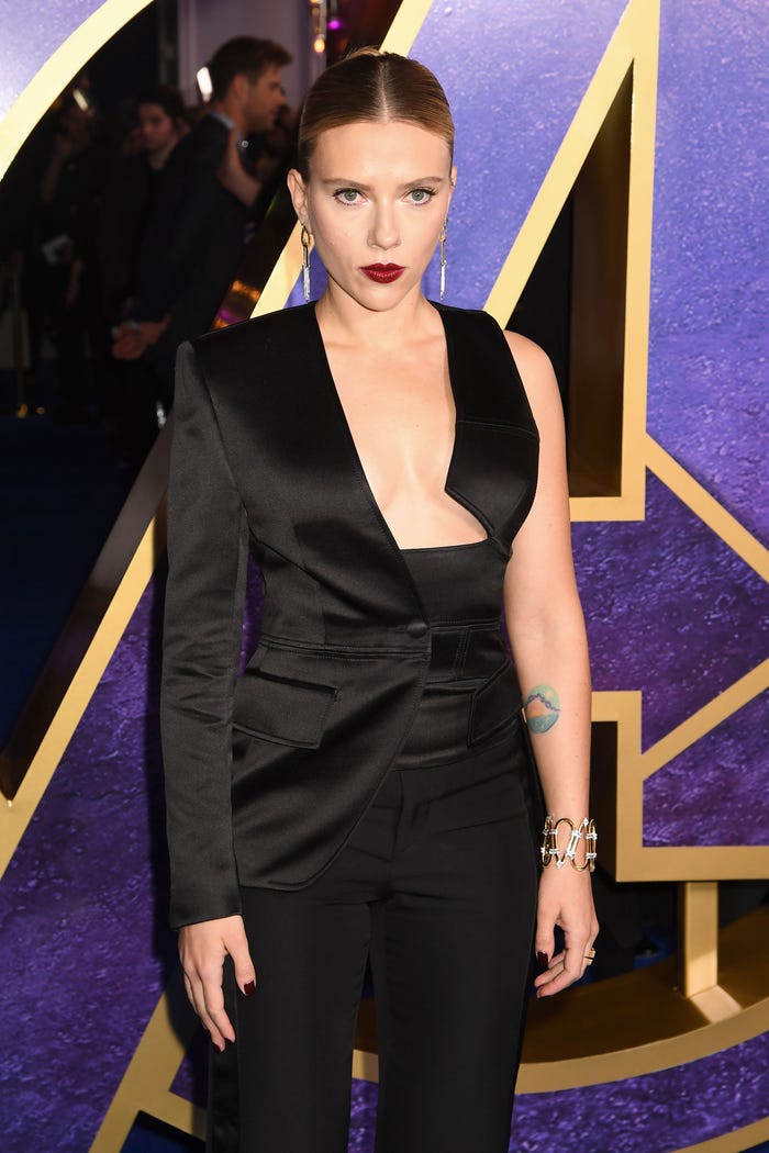 Scarlett Johansson attends the "Avengers Endgame" UK Fan Event