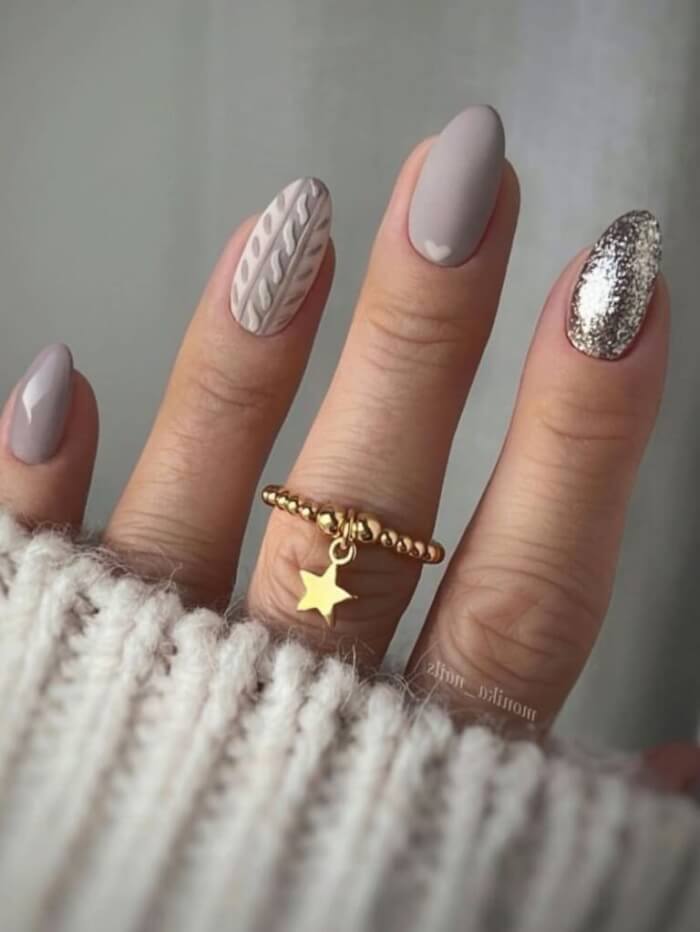 30+ Stunning Nail Designs In Gray To Be Your Go-To Neutral - 223